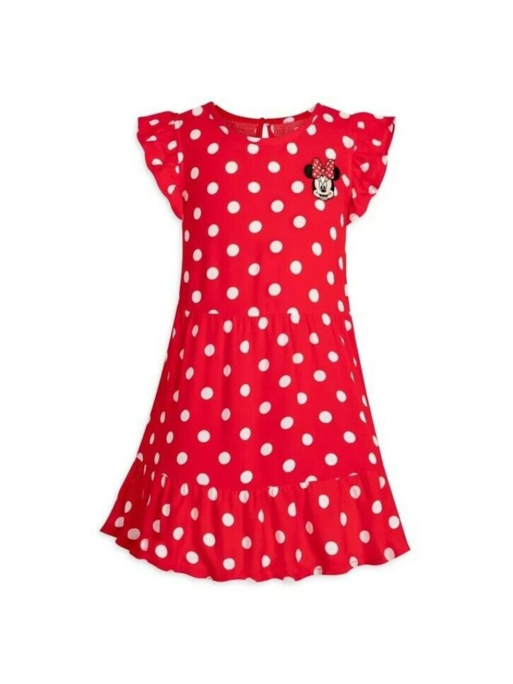 Disney Store Minnie Mouse Polka Dot Dress Girls 7-8 Red